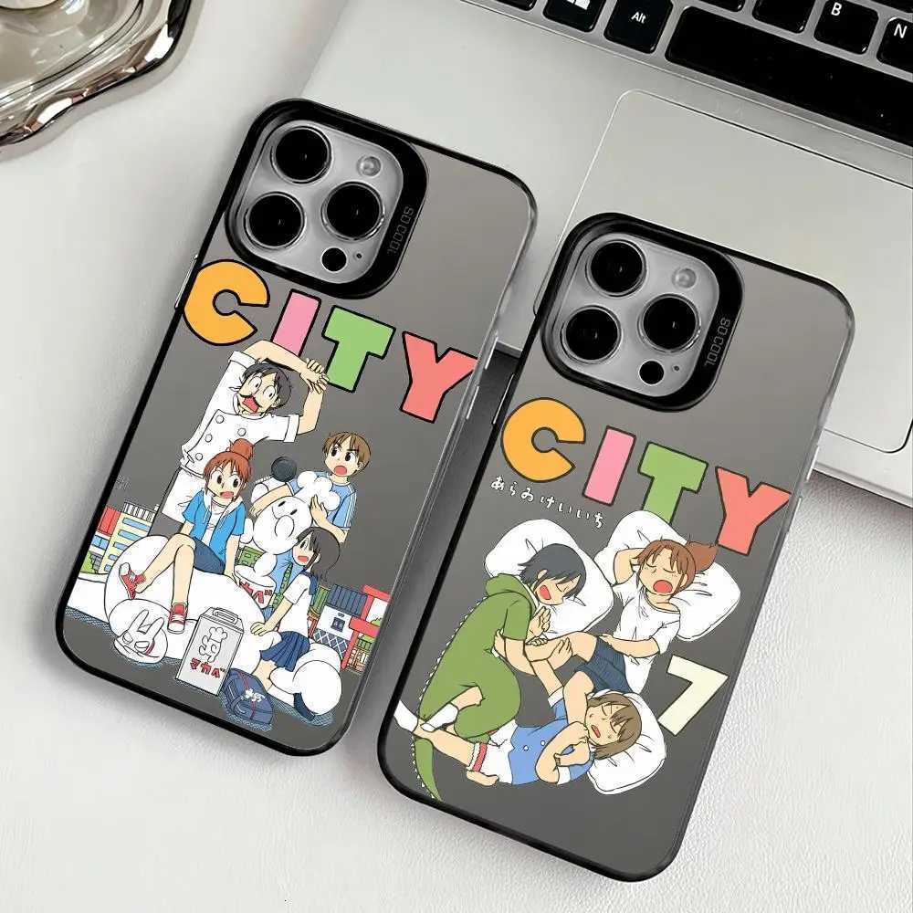Anime City the An Phone Case For Phone 11-17 Air Pro Max Colorf Plated Anti Slip Anti Fingerprint Protector H251203
