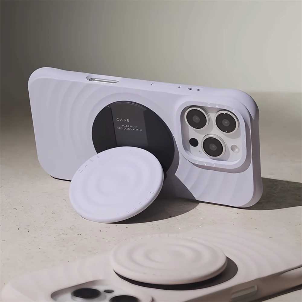 Ripple Silicone Engraved Letters Phone Case for iPhone 17 Pro Max 17Pro For Magnetic Wireless Charging Anti-fall Cover H251203