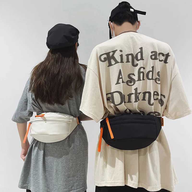 Casual Trend Waist Bag Hip pack Street style Women Belt Bags Large capacity Nylon Waist packs Unisex Hip hop Crossbody Chest BagT251204