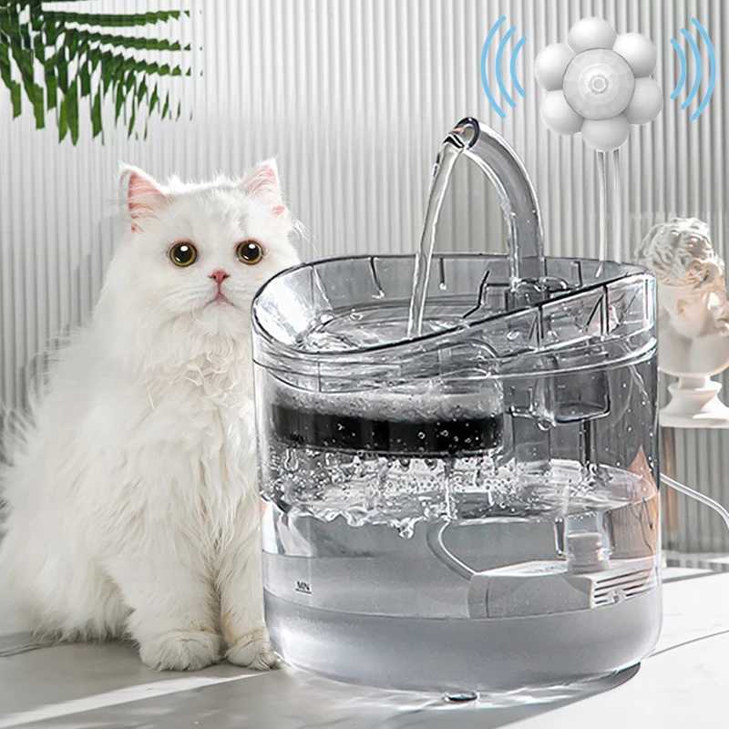 Cat Water Fountain Auto Filter USB Electric Mute Cat Drinker Bowl Recirculate Filtring Drinker for Cats Pet Water Dispenser M251204