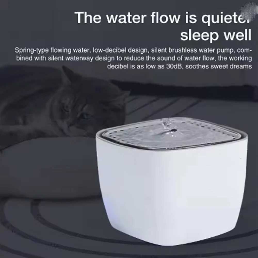 Cat Fountain Anti-Dry Pet Water Fountain 25L Dogs WaterSP End Automatic Water Fountain With Intelligent LED Light Ultra Quiet M251204