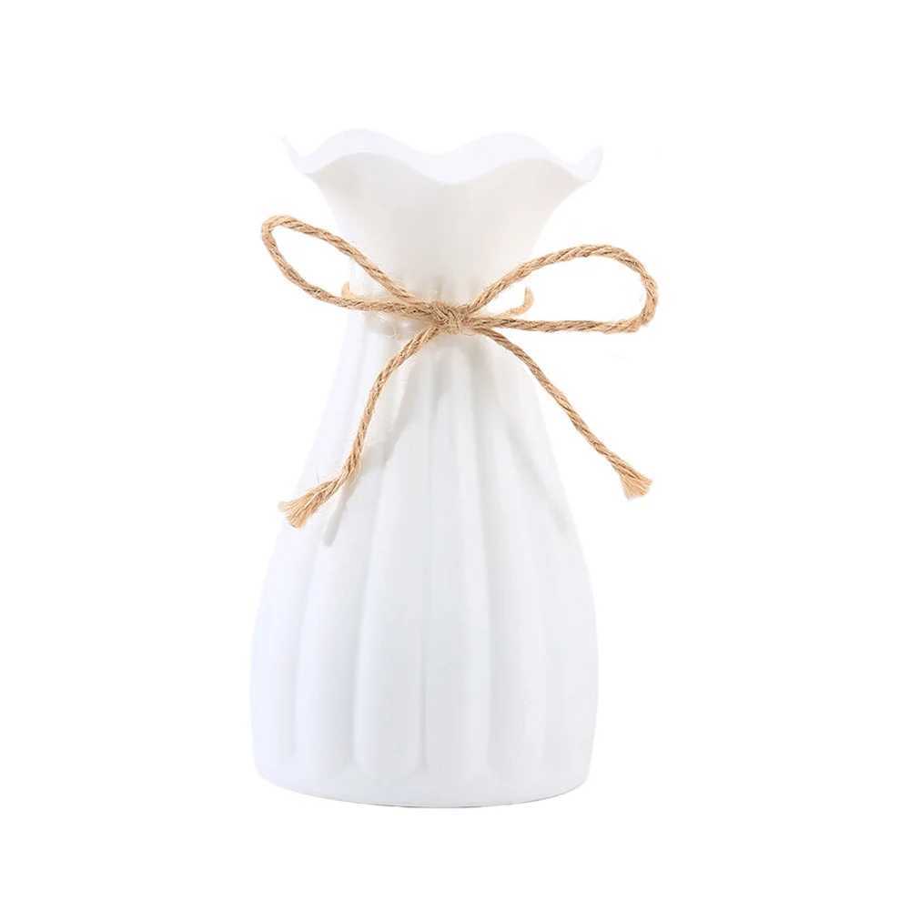 New Living Ro Anti-Ceramic Ceramic Flower Pot Imitation Ceramic Plastic Flower Vase Simplicity Flower Vase H251204