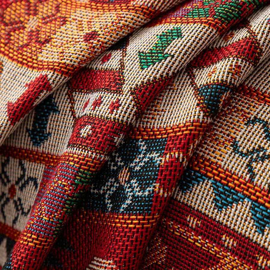 1PC Bohemian Style Sofa Cover Vintage Sofa Blanket Pet Scratch Proof for Bedroom Office Living Room Home Decor for New Year M251204 - view 6