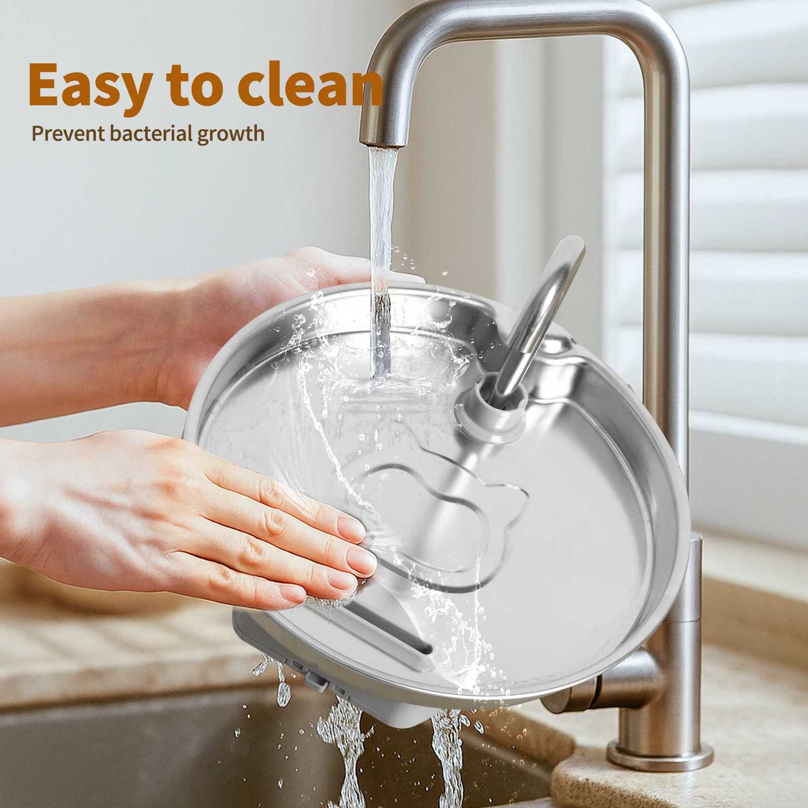 Stainless Steel Cat Water Fountain 22L Pet Water Dispenser With Filter Dog Drinking Fountain For Cats Ultra Quiet Water Pump M251204