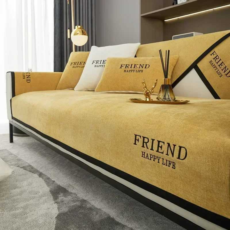 Luxury Sofa Cushion for Living Room Chenille Non-slip Sofas Towel Couch Cover Corner Sofa Towes Seat Pad Home Protection Covers M251204 - view 7