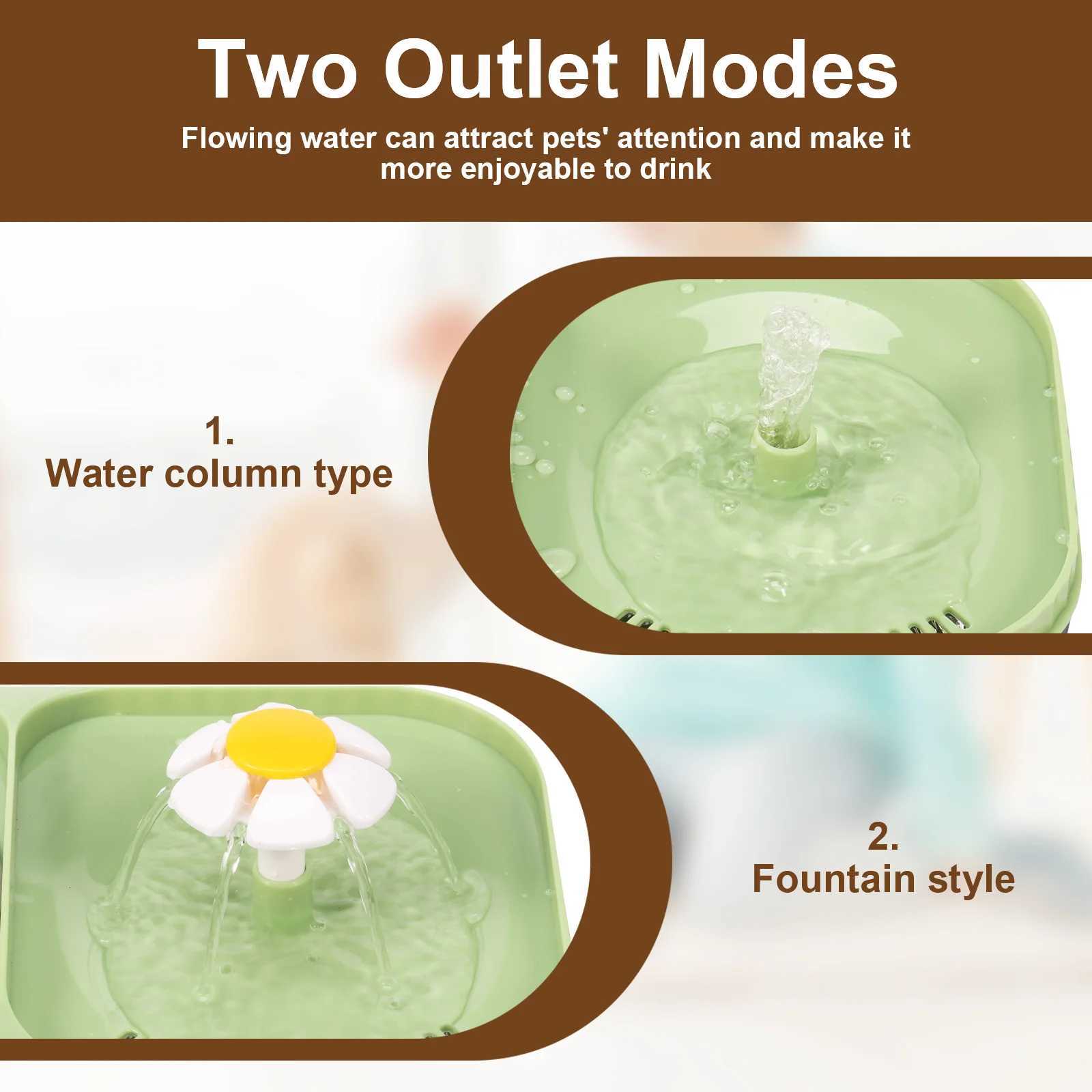 2in1 Water Fountain Cat Feeder Bowl 3L Cats automatic water dispenser with cat fountain filters Pet feeding watering supplies M251204