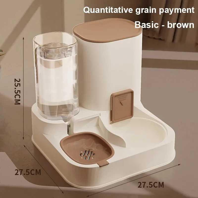 Pet Cat Automatic Feeder Drinking Water Large Capacity Water Dispenser Dry Wet Separation Food Container Pet Supplies M251204