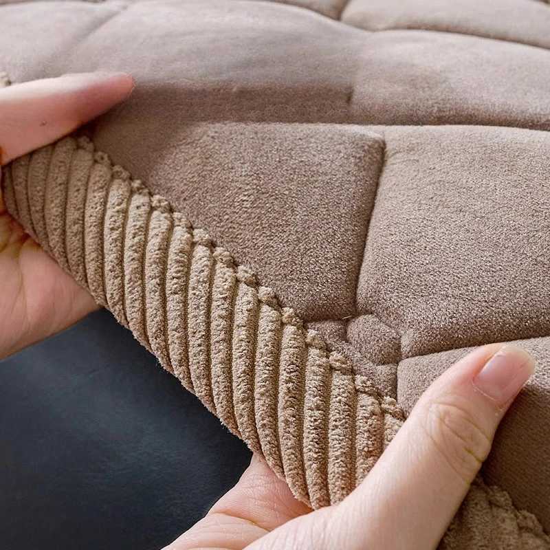 Thickened Checkered Sofa Cover Fabric Anti Slip Light Luxury High-end Sofa Cushion Cover Skin Friendly Autumn and Winter Seasons M251204 - view 6