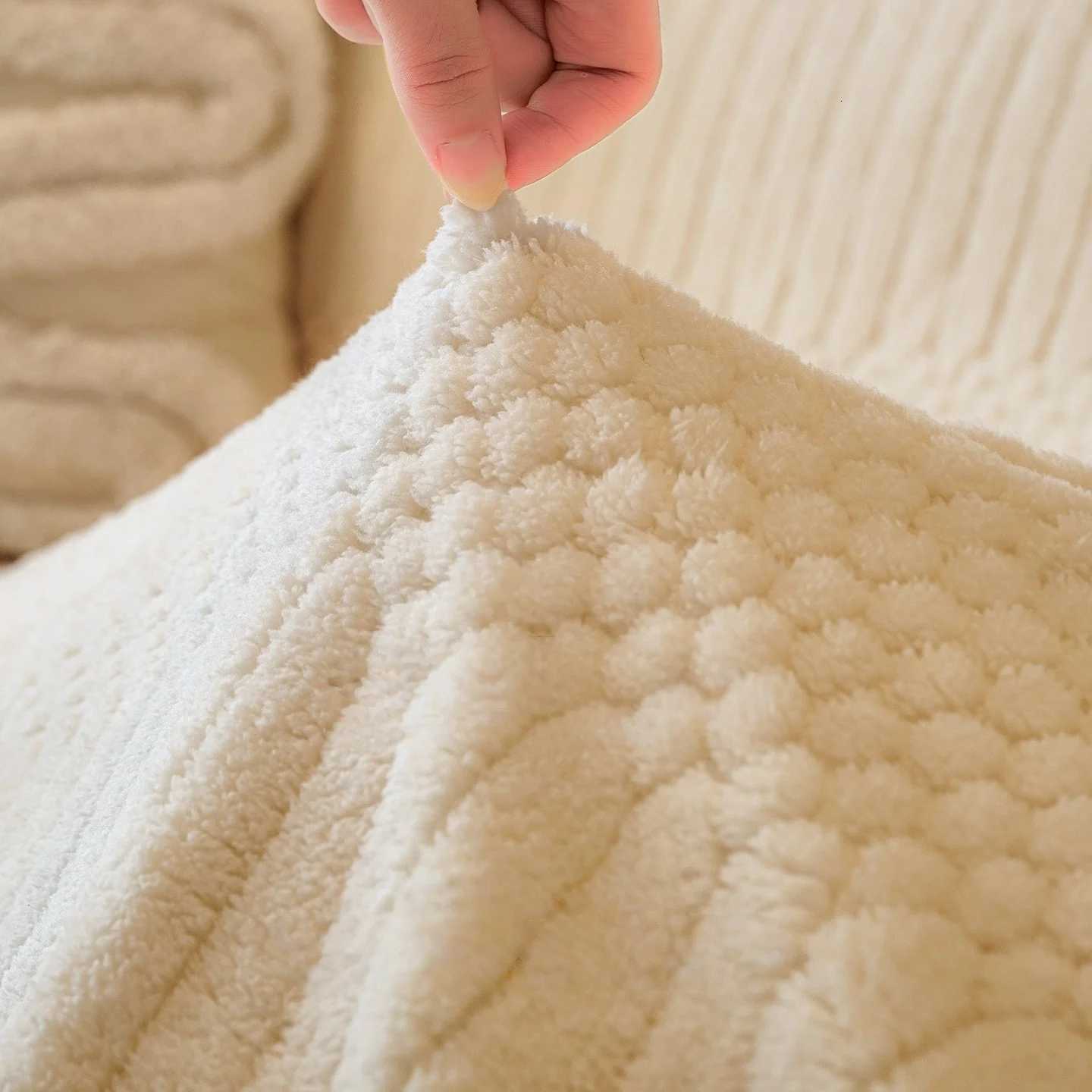 1pc Bohemian Jacquard Warm Tuffed Fleece Sofa Towel Boho Style Soft Leiusre Thick Blanket for Living Room Couch Sofa Cover M251204 - view 4