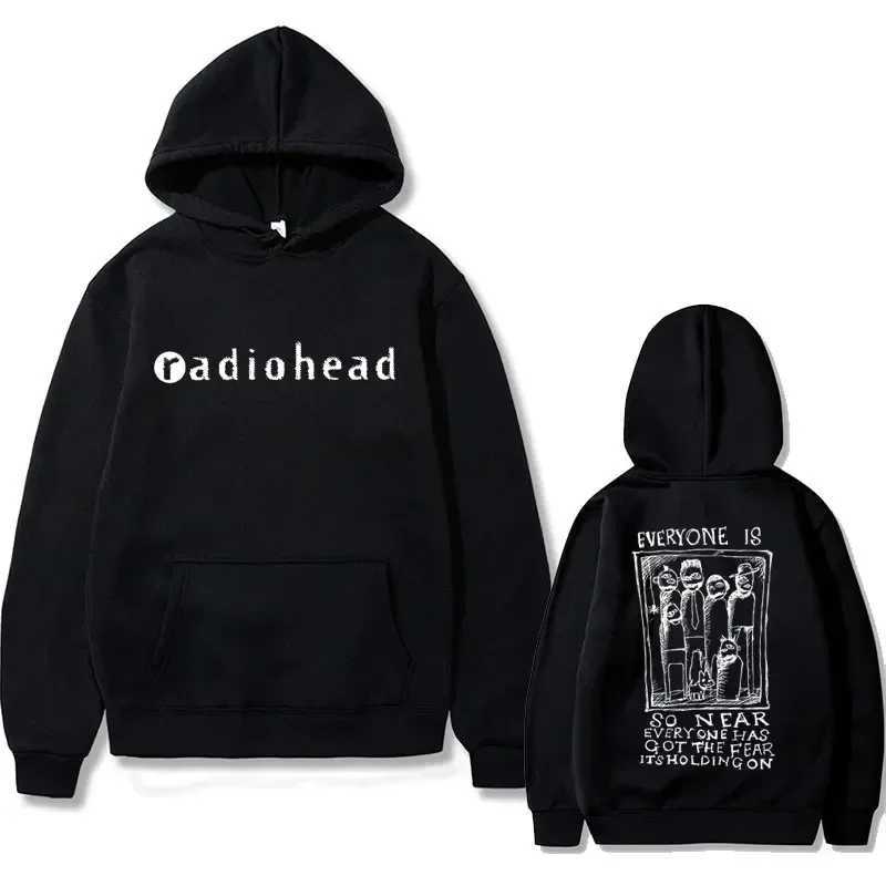 British Rock Band Radiohead Graphic Print Hoodie Men Womens Clothes Male Fashion Vintage Hoody Sweatshirt Gothic Y2k Streetwear J251203