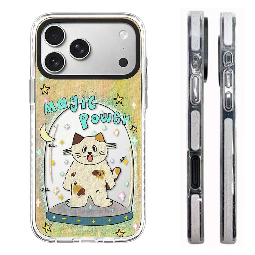 Win Cat 20 Acrylic White Border Phone Cover for IPhone 12 13 14 15 16 17 Pro Max Case for IPhone 17 Air H251203