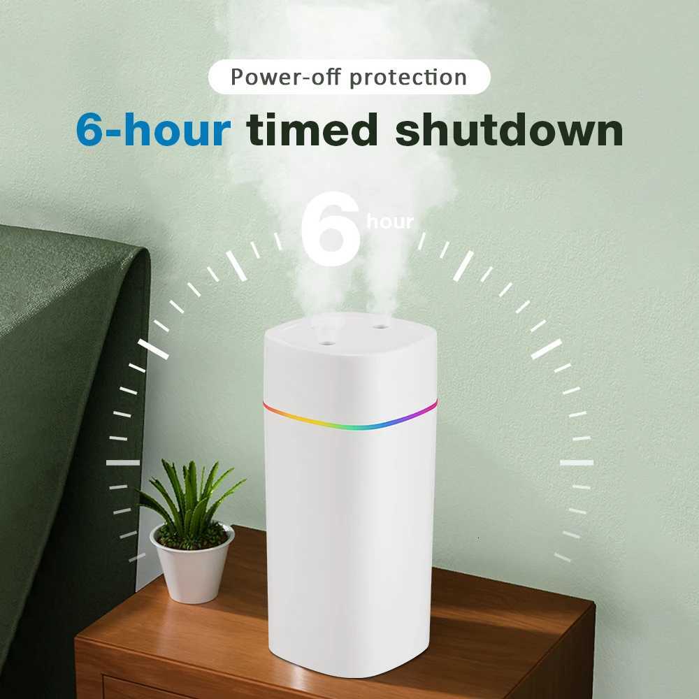 1PC Portable 600ml Mini Cup Spray Mist humidifier Double Wet Ara Essential Oil Diffuser Car usb air humidifier C251204