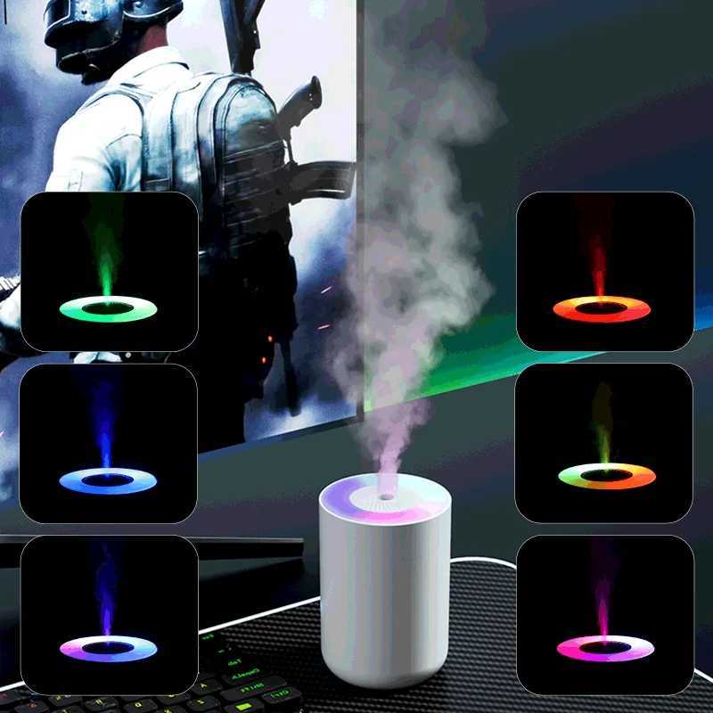 Air Humidifier USB Personal Air Moisturizer for He Off Car Powerf Mist 7 Color LED Mood Light Quietest Air Humidification C251204