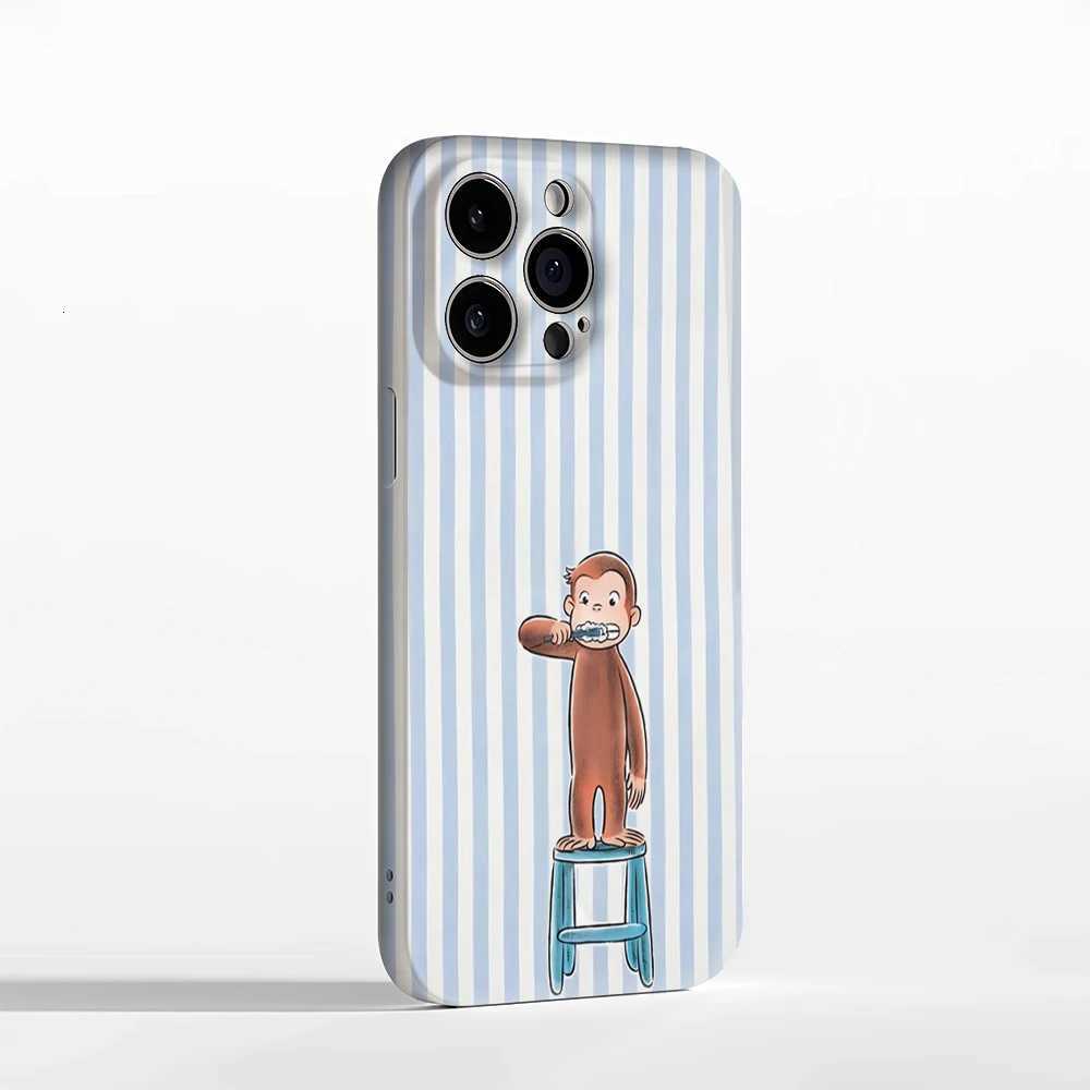 Monkey Bing Teeth IPhone17 Must-Haves Phone Case for IPhone 17 16 15 14 13 12 85 Pro Max Plus Double-layer Back Cover H251203