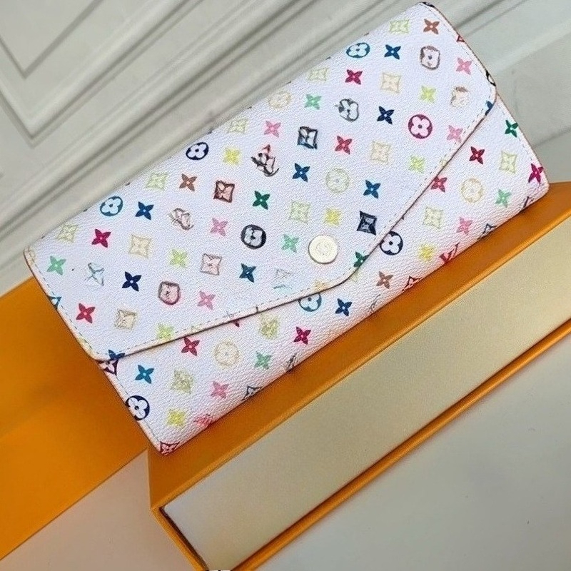 2025 Fashion Luxury New Leather Wallet Designer Simple Men's and Women's Long Business Wallet Credit Card Bag 19cm