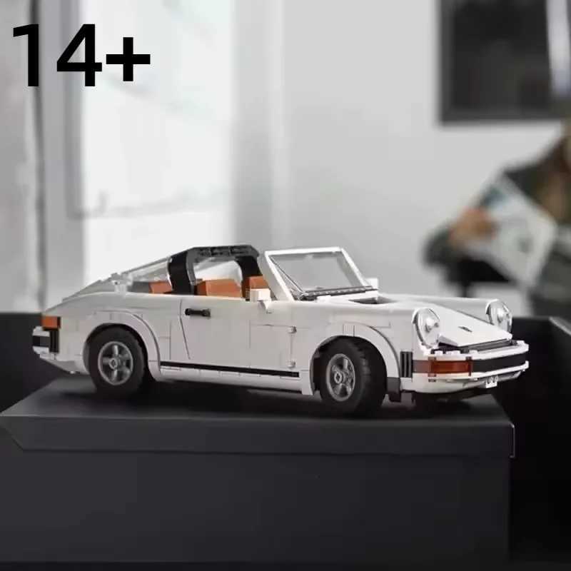 1458PCS Technical FIT 10295 Retro White Hypercar Building Blocks Model Bricks Super Racing Car Set Toys Christmas Birthday Gifts Y251204