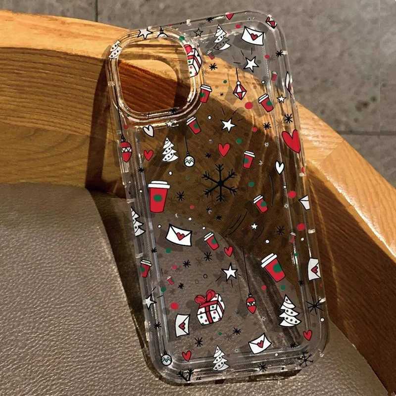 Case For iPhone 17 Case iPhone 16 Pro Max Luxury Cartoon Christmas Case for iPhone 15 14 13 12 11 XS X 7 8 Plus Shockproof Cover H251203