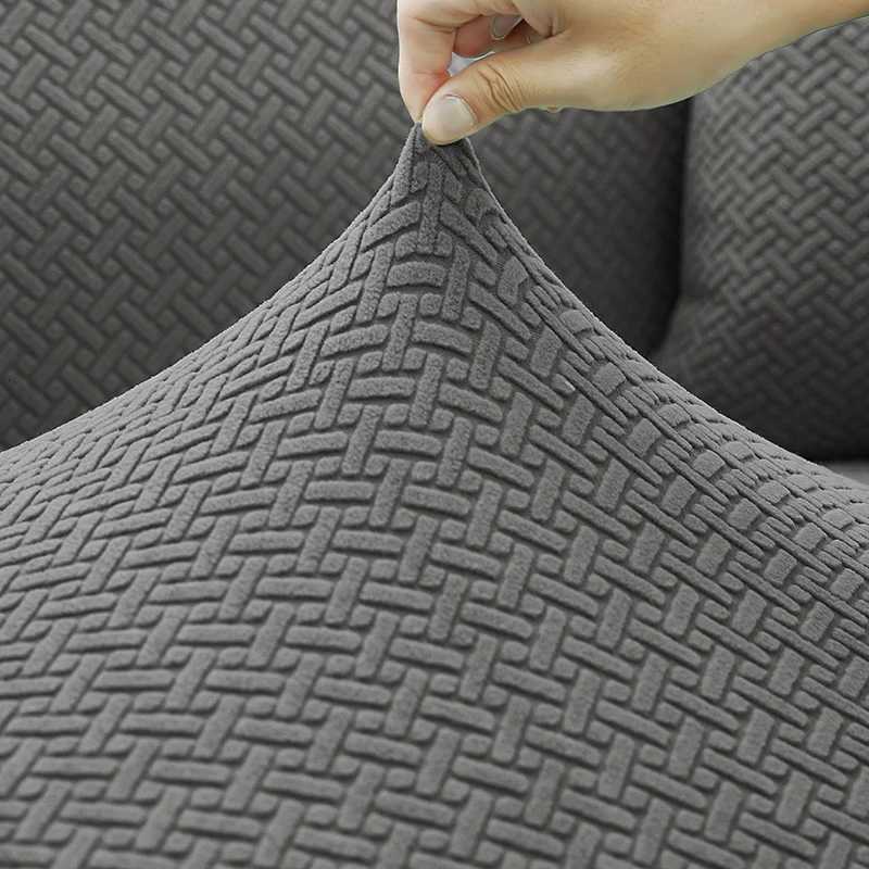 Elastic Jacquard Fabric Sofa Cover Stretch Couch Cover Sectional L Shape Sofa Slipcover Corner Case For Home 1/2/3/4/5 Seaters M251204 - view 4