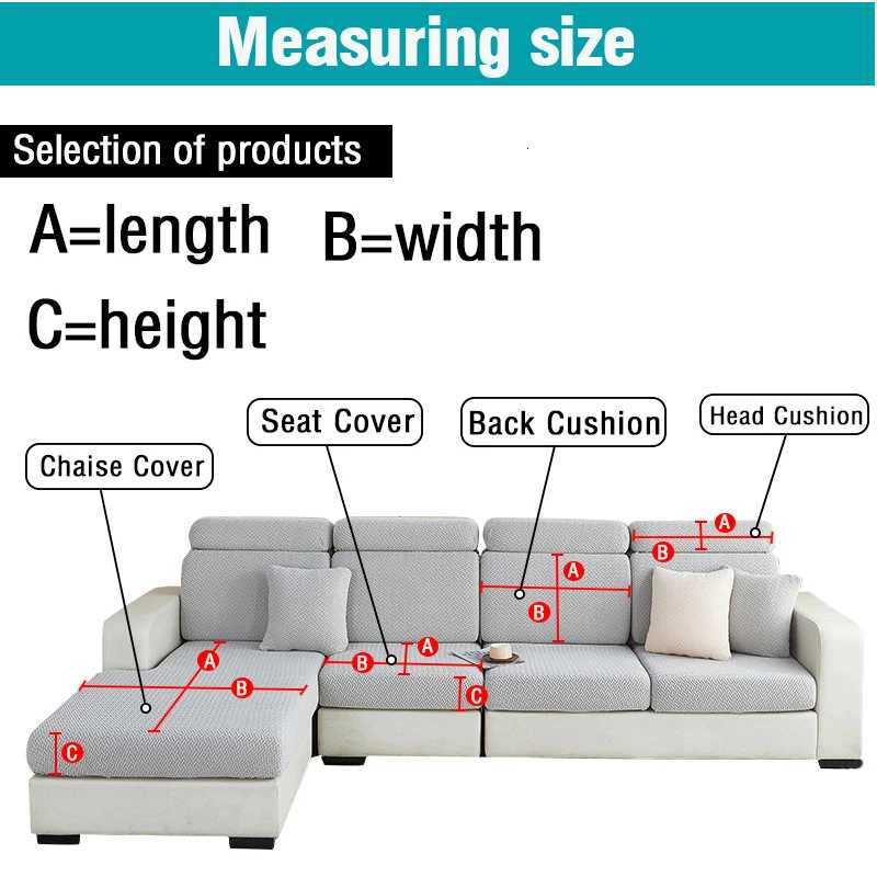 Thicken Stretch Sofa Seat Cushion Cover All-inclusive Sofa Cushion Cover Soft Anti Slip Sofa Slipcover Dogs Furniture Protector M251204 - view 3
