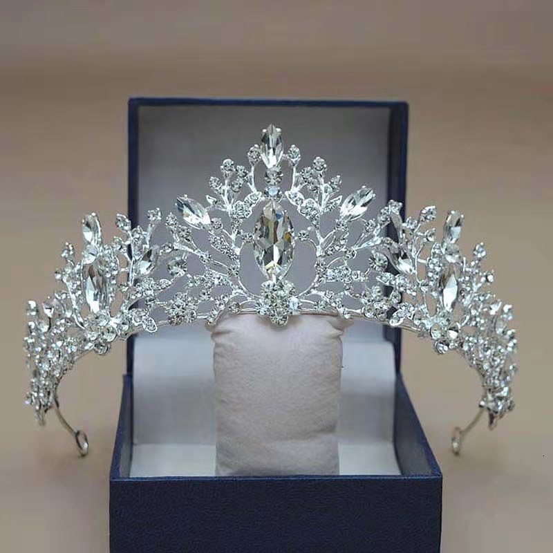 Bridal headdress crown wedding dress hair accessories stage host welcome Baroque queen jewelry female T200522