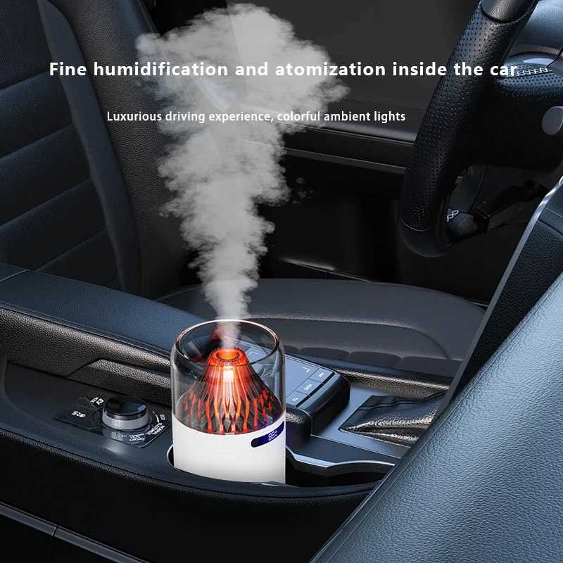 360ml Car Ara Humidifier USB trasonic Essential Oil Diffuser with Colorf Light He Car Air Fresher Fragrance Diffuser C251204