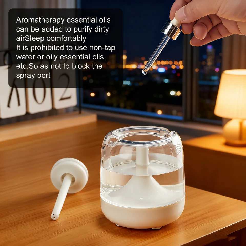 Quiet and cpact mini humidifier colorf light spray aratherapy hine High fog volume USB air humidifier C251204