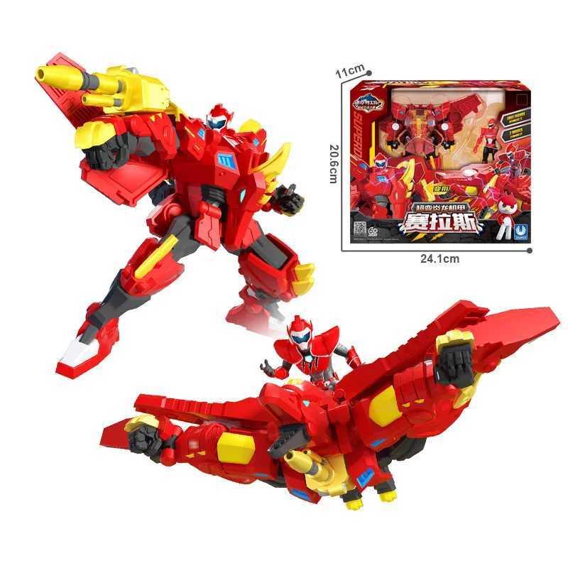 Mini Force 2 Super Dino Power Transformation Robot Toys Action Figures MiniForce X Simulation Animal Deformation Dinosaur Toy J251204