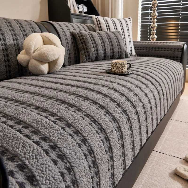 2025 Premium Sofa Cover Cloth Thickened Straight Row Anti Slip Living Room Sofa Cushion Cover Comfortable in Autumn and Winter M251204 - view 6