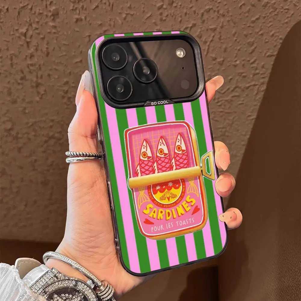 Phone Case For iPhone 17161514131211ProMaxPlusEAirMini Black Tpu Fish Funny Sardines Soft Cover H251203