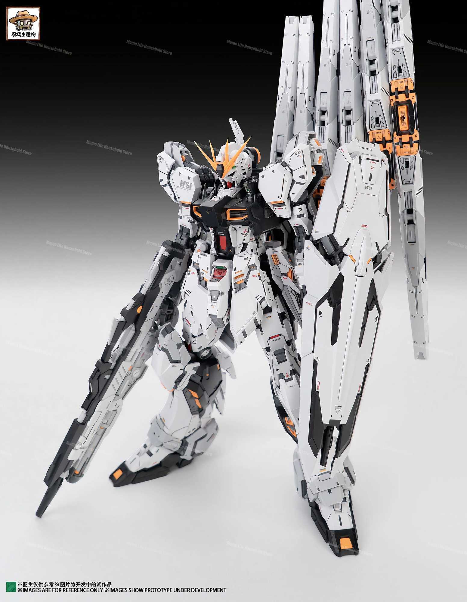 New NONGCHENGZHU 1/100 MG RX-93 v GK Assembly Model Kits Plastic skeleton Anime Action Figure Robot Plastic Model Gifts Toys J251204
