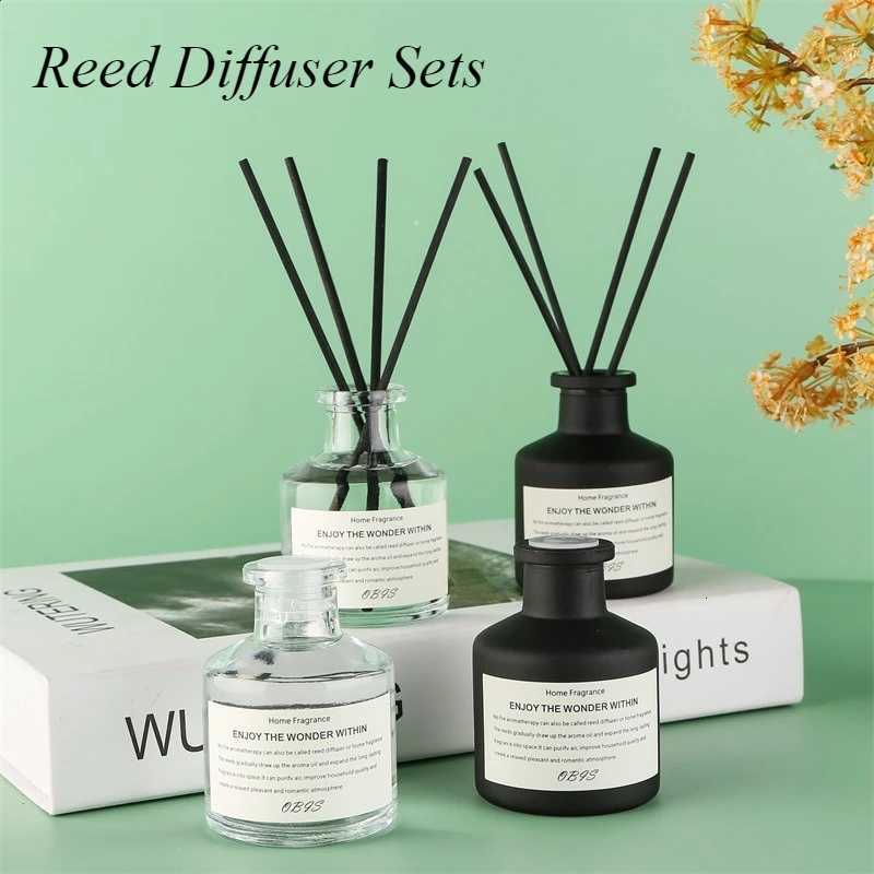 50ml Flameless Home Fragrance Room Perfume Liquid Air Freshener Birthday Gift Decorative Ornament Aromatherapy Diffuser Sets Y251204