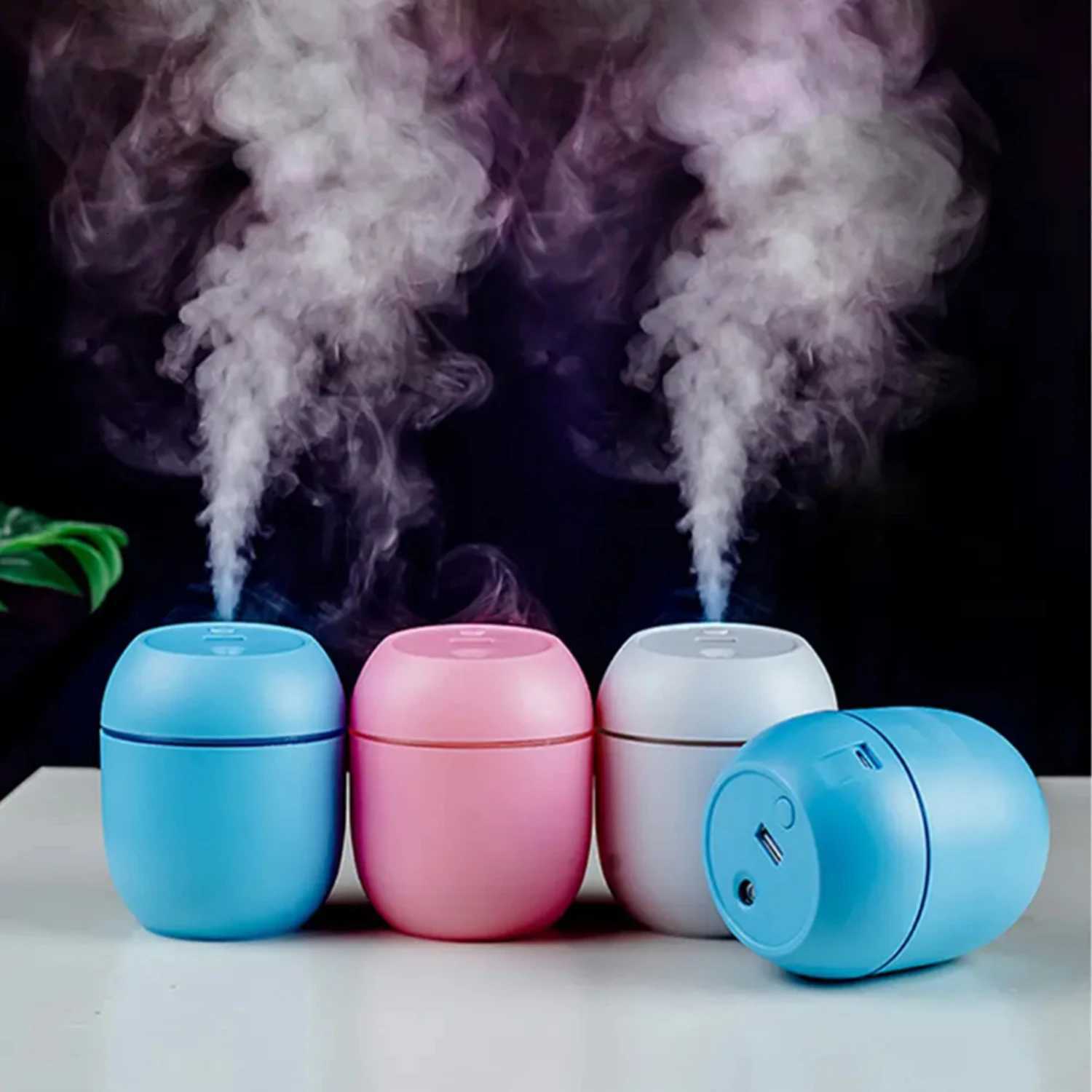USB Mini Air Humidifier Ara Essential Oil Diffuser For He Car trasonic Mute Mist Maker Diffuser with LED Color Lamp C251204