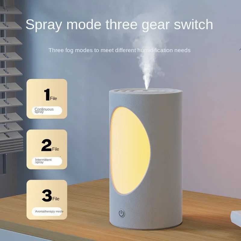 With Colorf LED Lights Diffuser Battery Rechargeable Wireless Air Humidifier 600ml Large Capacity Portable Ara Diffuser C251204