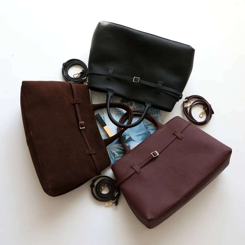 Luxury Bag Designer Hobo Genuine Leather New Niche Design Vintage Top Layer Cowhide Large Capacity Shoulder Fashionable Ladies Totes