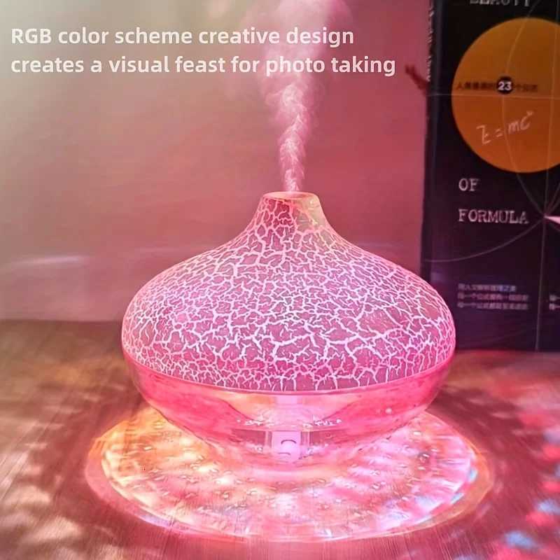 1pc New Crystal Horse Lamp USB Humidifier Aratherapy hine 300ml Colorf Atmosphere Lamp Silent Nano Mist Beauty Hydrator C251204