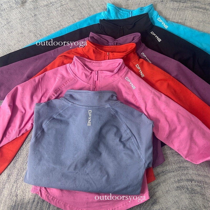 Dfynes Dyfne Half Zip Jacket 25Ss Full Zip Jacket 10A TOP Workout Yogawomen Jacket High Waist Sports Suit Close High Waist Pants Running Long Sleeve Gym Jakets 231
