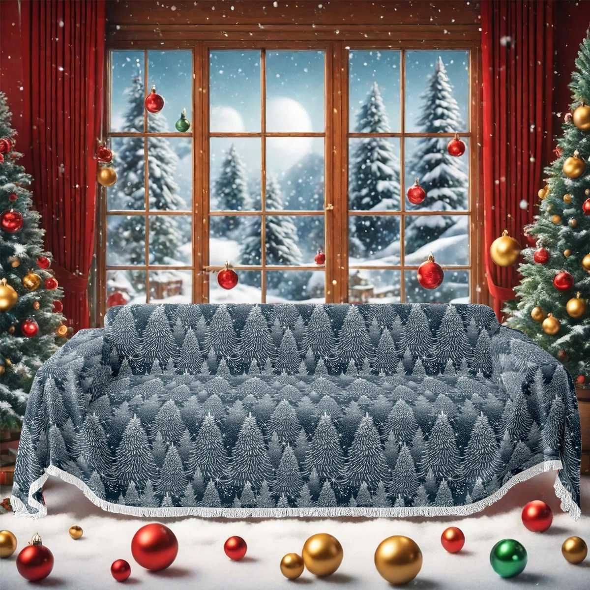 2026 Christmas Sofa Covers Cat-Proof All-season Universal Sofa Cover Living Room Sofa Throw Blanket Christmas Decorations M251204 - view 4