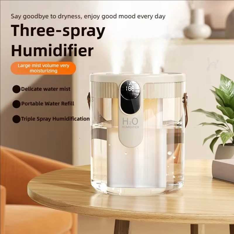 USB Small Humidifier With Three Sprays And Large Amount Of Mist/Mini Humidifier With Night Light For Bedro Desktop Large Mist C251204