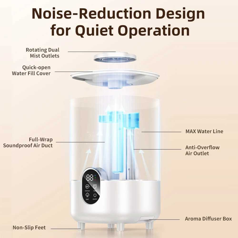 4L Air Humidifier with Remote control Cool Mist Humidifier For He Bedro Off USB Humidifier Diffuser 220V EU C251204