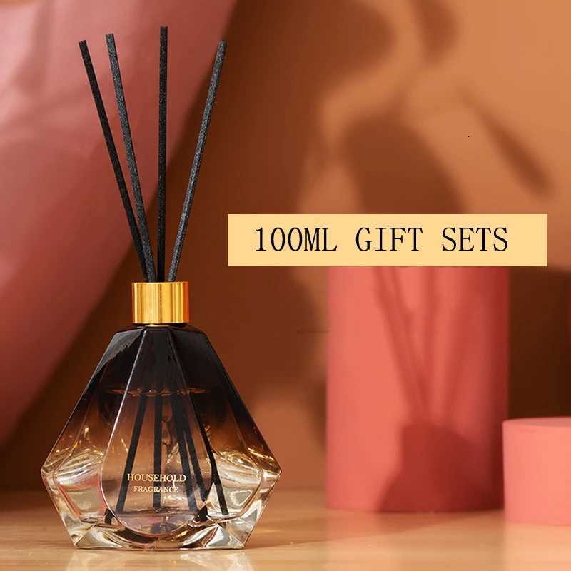 100ml Aromatherapy Oil Diffuser Sets Fragrance Oil Diffuser Fresh Air For Girls Room Decoration Home Decor Glass Bottle Gift Set Y251204