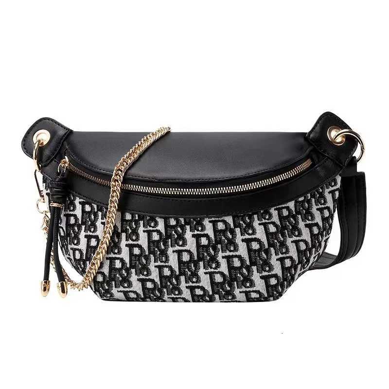 2025 new womens bag casual saddle fashion waist bag dumpling versatile messenger womens breast bag trendT251204