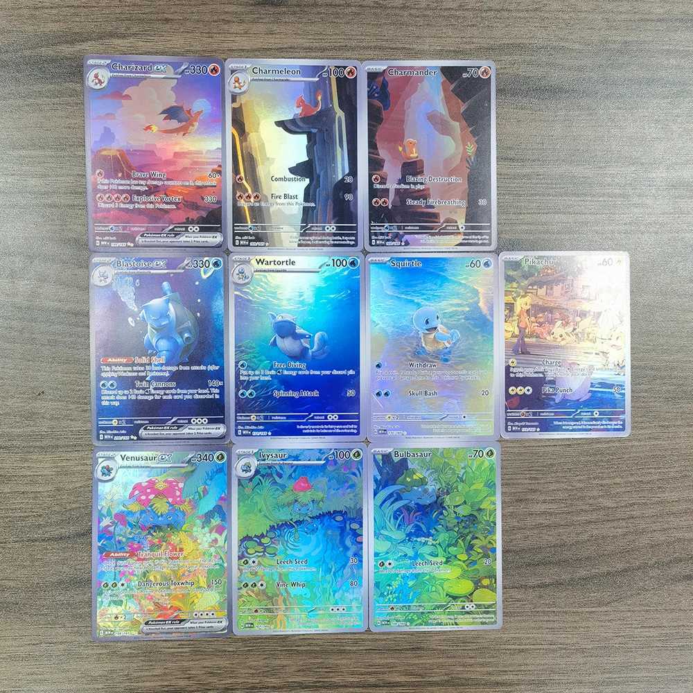 10PCS/set Monsters Card 151 SAR Scarlet Violet Animation Card L2512048DRL
