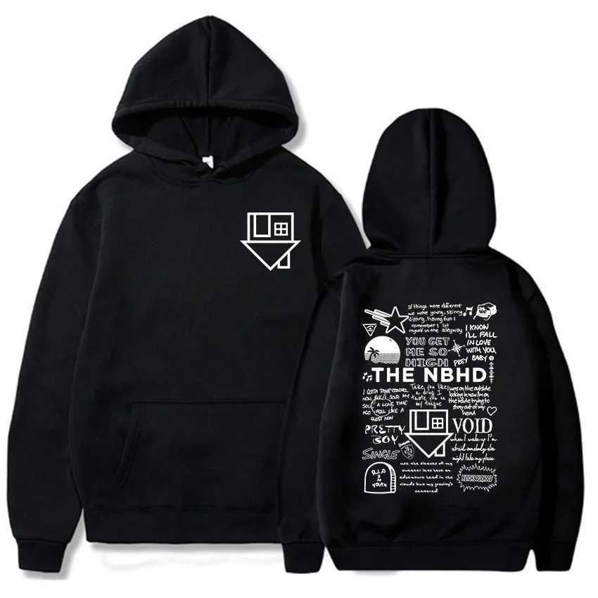 The Neighbourhood NBHD Band Prin mens outdoor hip-hop hoodie is suitable for autumn and winter sweatshirts J251203