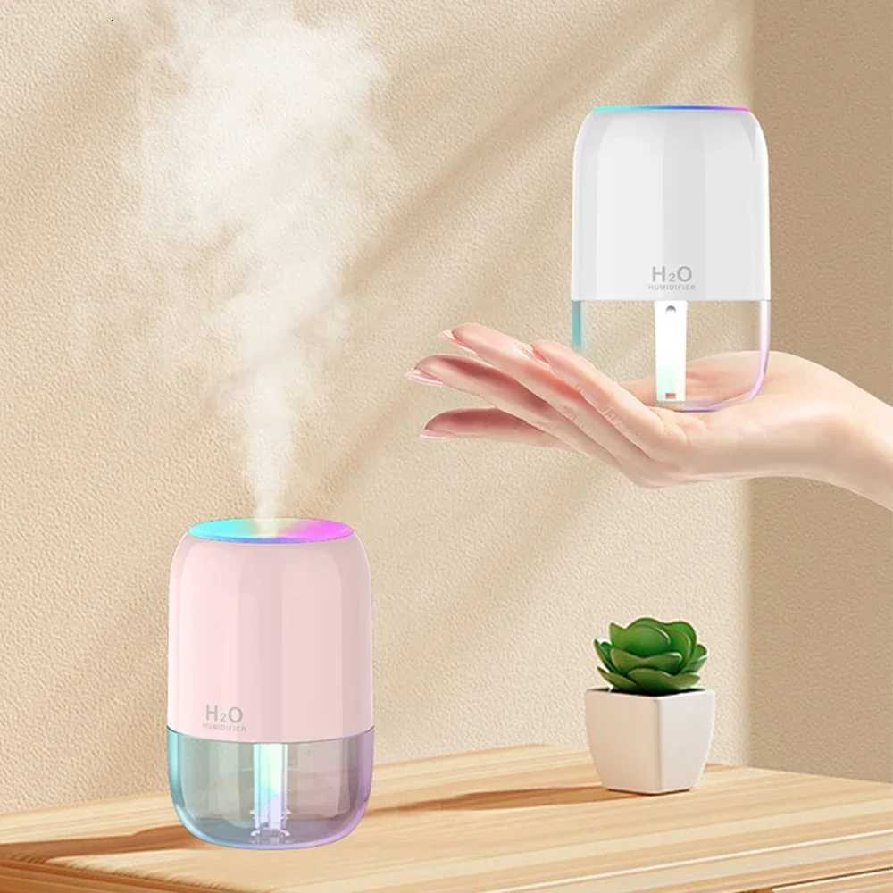 Colorf Cool Mist Mini Humidifier 300ml USB Personal Desktop Humidifiers for Car Off He Travel Auto Shut-Off 2 Mist Modes C251204
