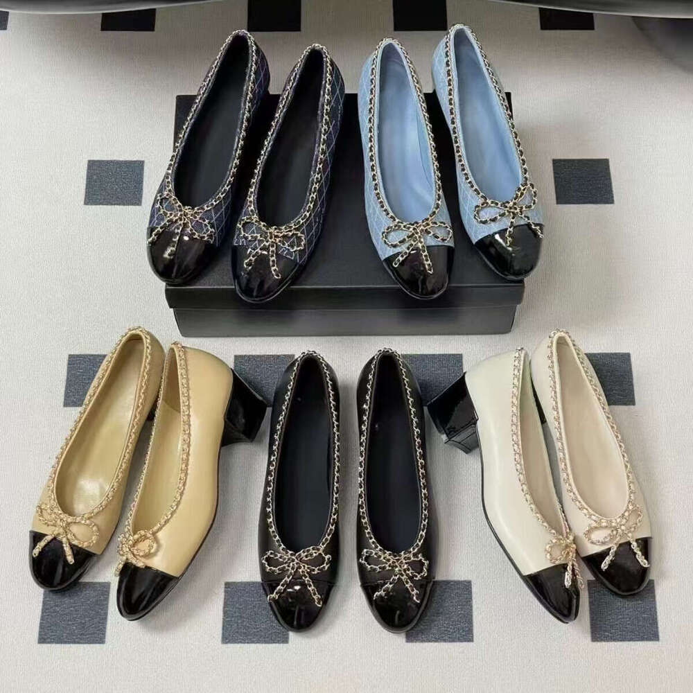 Women Bow Dress Leather cowboy Leather cowboy dress girl Shoes Luxury mary jane Flat Boat Canvas Ballerina designer shoe woman Fashion jelly Loafers ballet flats