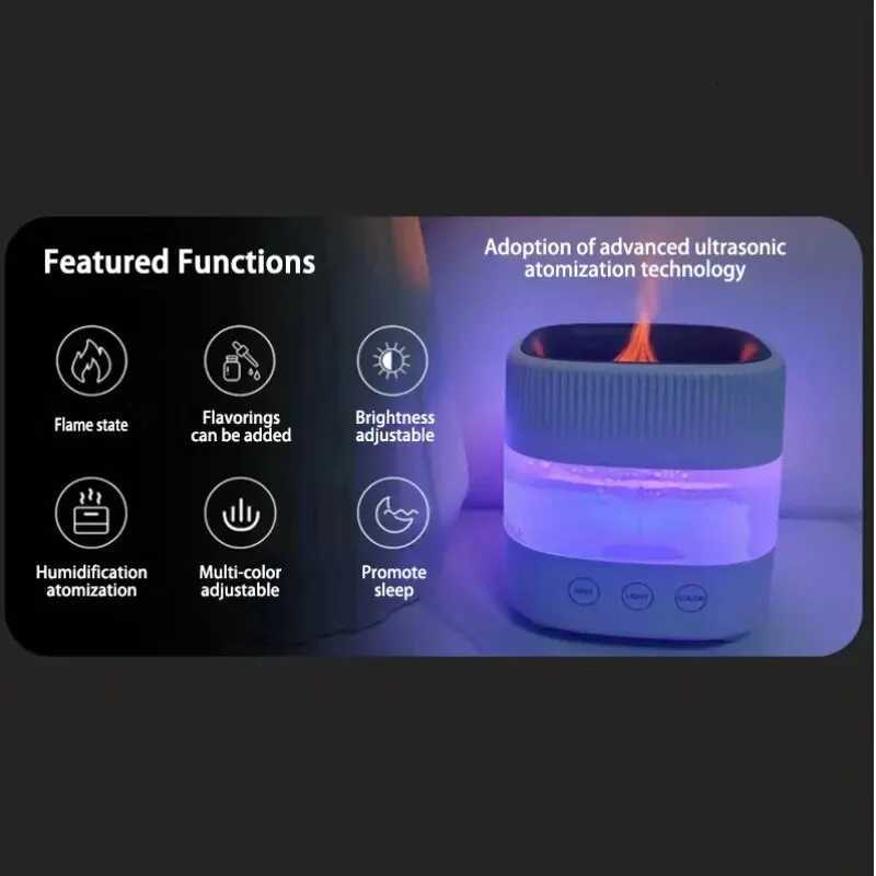 HEFISH 150ML Air Humidifier Portable Mini USB Ara Diffuser With Cool Mist For Bedro He Car Remote Control Colour C251204