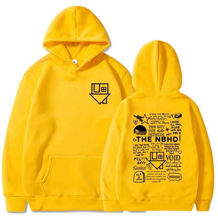 The Neighbourhood NBHD Band Prin mens outdoor hip-hop hoodie is suitable for autumn and winter sweatshirts J251203