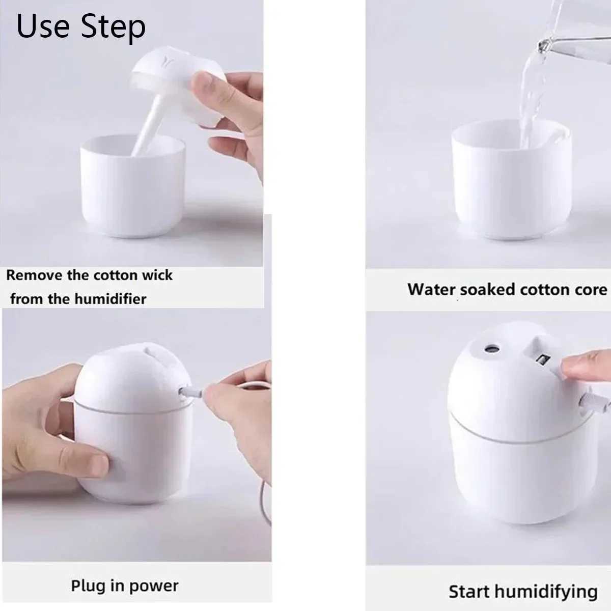 1pc Cpact USB Ara Diffuser Humidifier withLED Night Light - Mint Green Essential Oil Atizer for Heand Car Use C251204