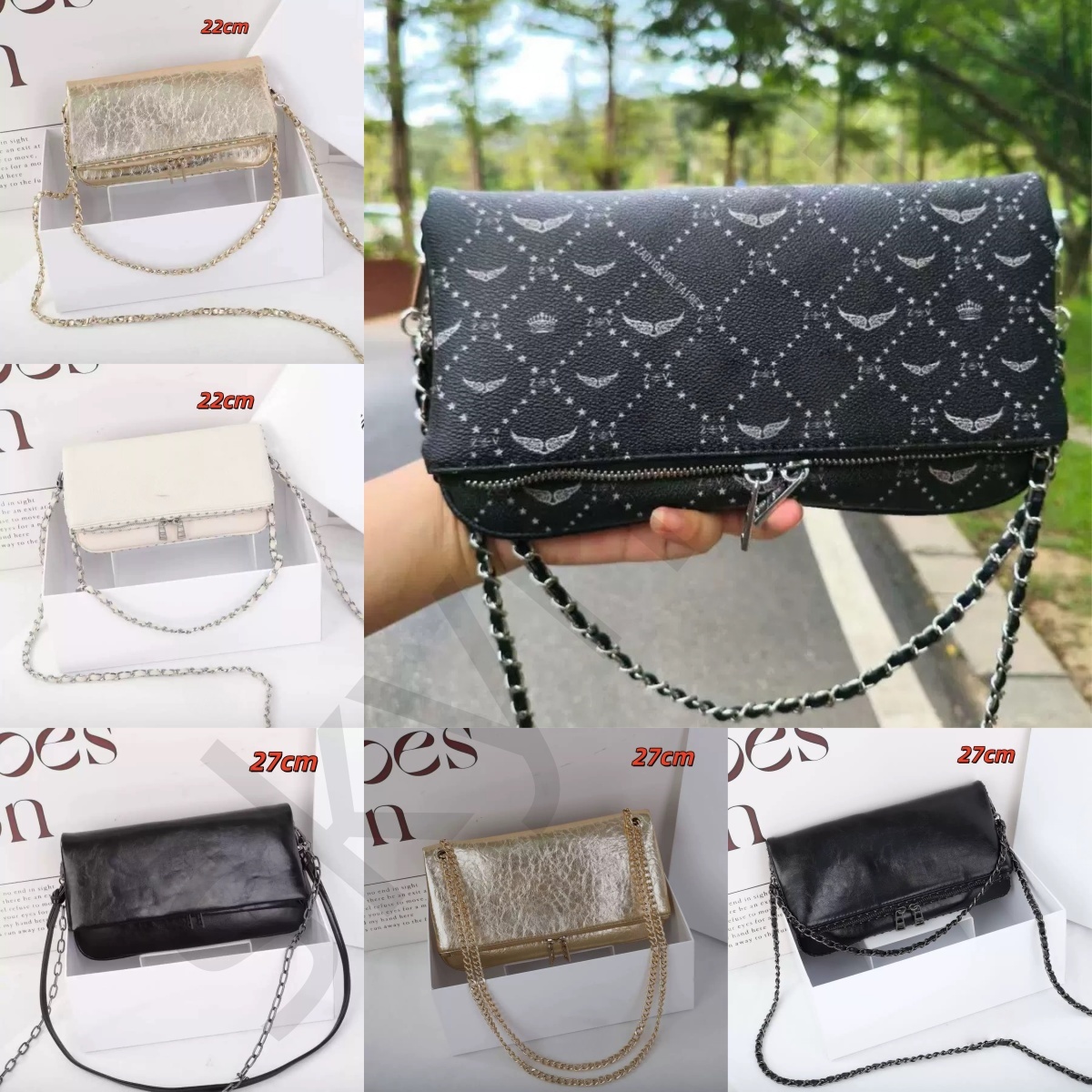 Designer ZV bag women's brown suede leather nail shoulder stone nail bag Zadig handbag Zadig evoltair black leather wallet with tassel zadigevoltair bag