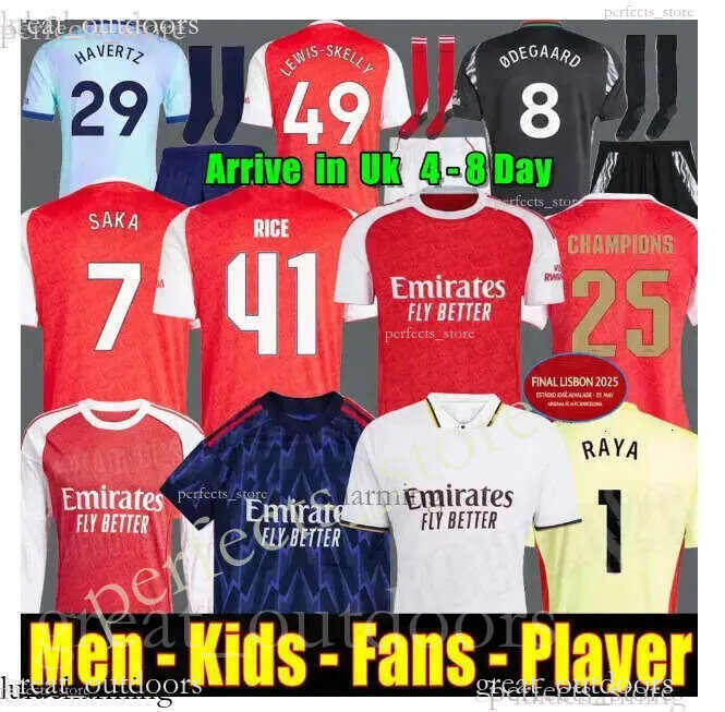 Soccer Jerseys MITH ROWE PEPE SAKA ODEGAARD THOMAS MARTINELLI TIERNEY 24 25 26 ARSEN Football Shirt Men HENRY CHILD Fans Player Version 50A